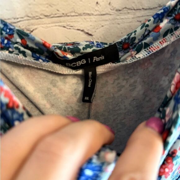 BCBG Paris Cut Out Tie Rib Knit Midi Dress Size XXL - Picture 8 of 10